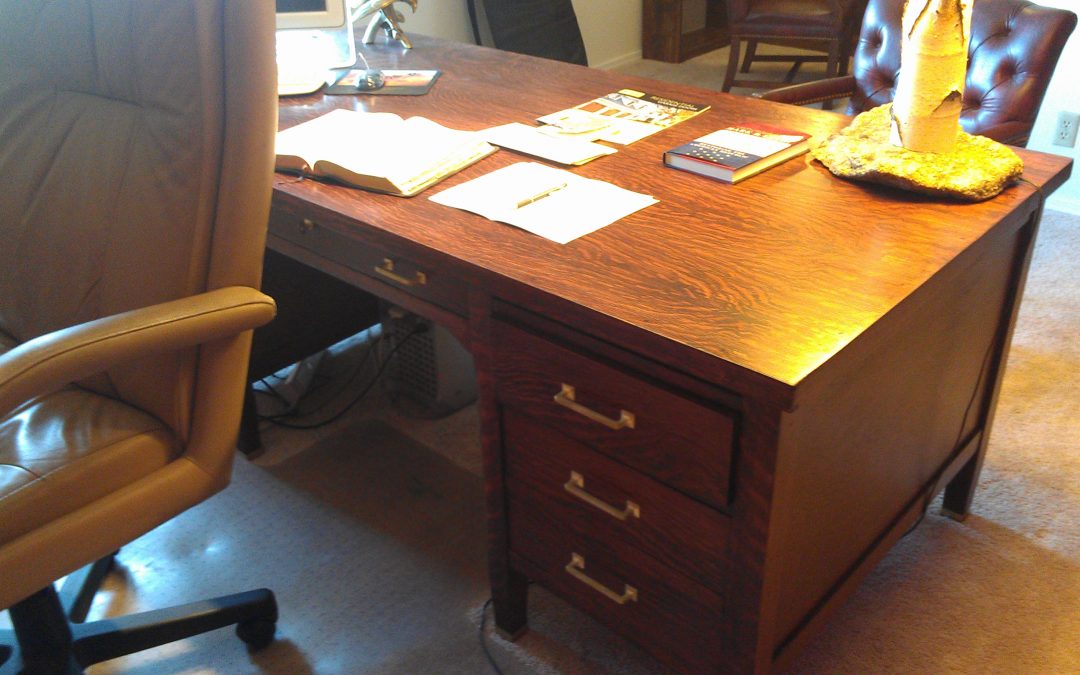 Refinished Oak Desk